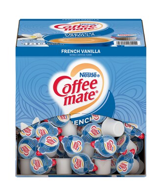 Coffee mate French Vanilla Dairy Free Liquid Creamer, 0.38 oz., 180/Box (NES18001)