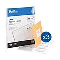 Quill Brand® Laser Address Labels, 2 x 4, White, 3,000 Labels (Compare to Avery 5163, 5263, 5444, 8163 & 8463)