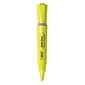 BIC Brite Liner Stick Highlighters with Grip, Chisel Tip, Yellow, Dozen (BLMG11-YEL)