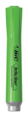 BIC Brite Liner Tank Highlighter, Chisel Tip, Assorted, 4/Pack (32318)