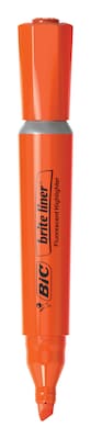 BIC Brite Liner Tank Highlighter, Chisel Tip, Assorted, 4/Pack (BLMGP41-AST)