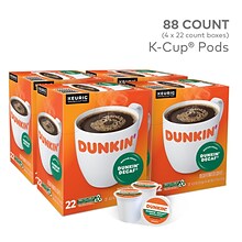 Dunkin Decaf Coffee Keurig® K-Cup® Pods, Medium Roast, 88/Carton (400846)