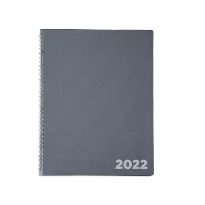 2022 TRU RED™ 8 x 11 Monthly Planner, Charcoal (TR58478-22)