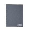 2022 TRU RED™ 8 x 11 Monthly Planner, Charcoal (TR58478-22)