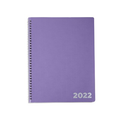 2022 TRU RED™ 8 x 11 Weekly & Monthly Planner, Purple (TR58477-22)
