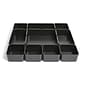 TRU RED™ 10-Compartment Plastic Drawer Organizer, Black (TR58205)