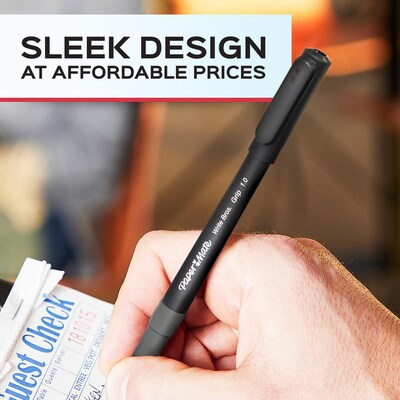 Paper Mate ComfortMate Ultra Ballpoint Pens, Black, 4 Count