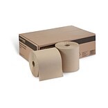 Coastwide Professional™ Hardwound Paper Towel, 1-Ply, Natural, 800/Roll, 6 Rolls/Carton (CW21812)