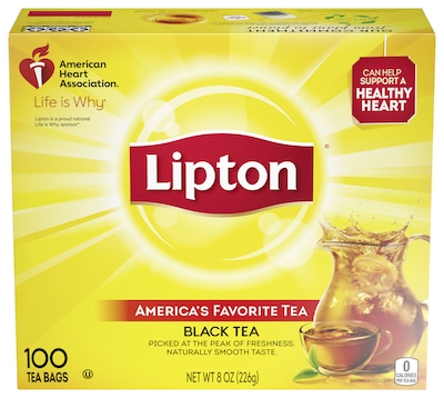 Lipton Black Tea 0.1 oz. Bags, 100/Box (00291)