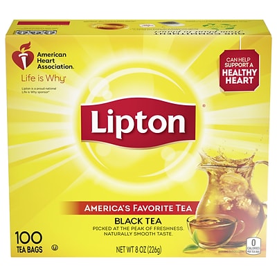 Lipton Black Tea 0.1 oz. Bags, 100/Box (00291)