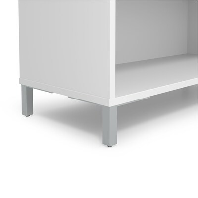 Union & Scale™ Essentials 5 Shelf 72"H Laminate Bookcase, White (UN56974)
