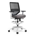 Lewis Mesh Back Computer and Desk Stool, Charcoal, Tool-Less Assembly (UN55658-CC)