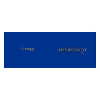 2022 Medical Arts Press® 8 1/2 x 11 2 Column Weekly Appointment Log, Blue Cover
