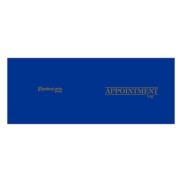 2022 Medical Arts Press® 8 1/2 x 11 2 Column Weekly Appointment Log, Blue (3109822)