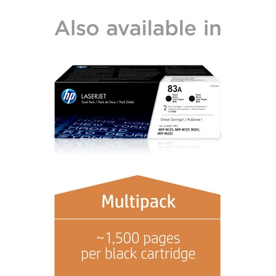 HP 83A Black Standard Yield Toner Cartridge (308826)