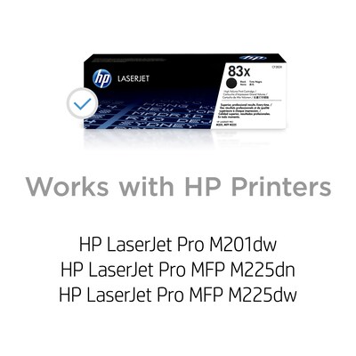 HP 83X Black High Yield Toner Cartridge (CF283X)