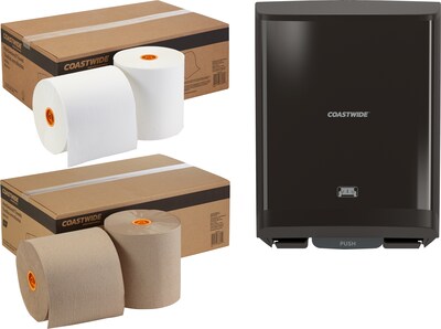 Free Coastwide Professional™ J-Series  Paper Towel Dispenser with purchase of 2 Coastwide Professional™ J-Series Towel Refills