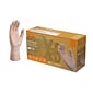 Ammex Professional X3 Powder Free Vinyl Gloves, Latex Free, Clear, Small, 100/Box (GPX342100)