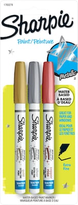 Sharpie Oil-Based Paint Markers, Medium Tip, Assorted, 5/Pack