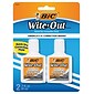 BIC Wite-Out Quick Dry Correction Fluid, White, 2/Pack (WOFQDP24-A-WHI)