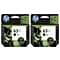 HP 63XL Black High Yield Ink Cartridges, 2/Pack