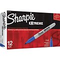 Sharpie Extreme Permanent Marker, Fine Tip, Blue, Dozen (1927434)