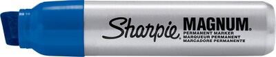 Sharpie Magnum Permanent Marker, XL Chisel Tip, Blue (44003)