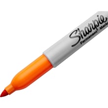 Sharpie Neon Permanent Marker, Fine Tip, Neon Orange (1860446)
