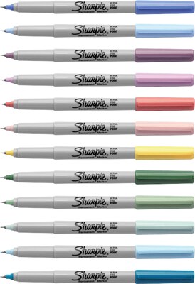 Sharpie Mystic Gems Ultrafine Markers - Assorted Colours - 12 Pack