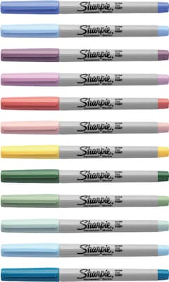Sharpie Mystic Gems Permanent Markers, Ultra Fine Tip, Assorted, 24/Pack (2136772)