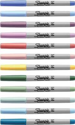 Sharpie Mystic Gems Markers, Ultra-Fine Needle Tip, Assorted, 24/Pack