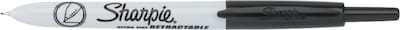 Sharpie Retractable Permanent Marker, Ultra Fine Tip, Black, 12/Pack (1735790)