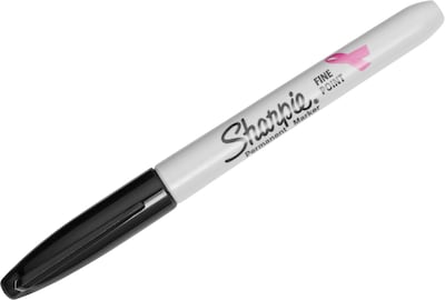 Sharpie Pink Ribbon - Marker - permanent - black - fine (pack of 36)