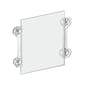 Azar Displays Window/Door Sign Holder Frame with Suction Cups 8.5"W x 11"H Clear Acrylic, 2/Pack (106614)