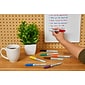 Expo Vis-A-Vis Wet Erase Markers, Fine Point, Red, 12/Pack (16002)