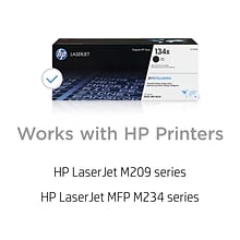 HP 134x Black High Yield Toner Cartridge (W1340X)