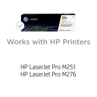 HP 131A Yellow Standard Yield Toner Cartridge   (CF212A)