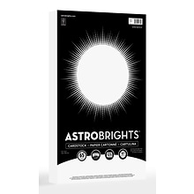 Astrobrights 65 lb. Cardstock Paper, 8.5 x 14, Bright White, 125 Sheets/Pack (91670-01)