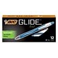 BIC Glide Exact Retractable Ballpoint Pen, Fine Point, Blue Ink, Dozen (VCGN11BE)