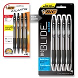 BIC Glide Bold Retractable Ballpoint Pen (formerly BIC Atlantis Velocity Bold), Bold Point, Black In