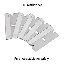 Staples® Replacement Blades For Box Cutter, 100/Pack