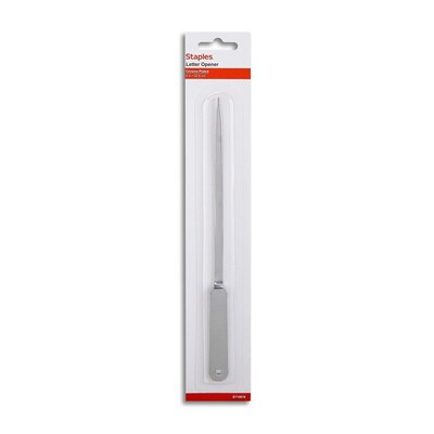 Staples 9 Handle Letter Opener, Chrome (ST10618-CC)