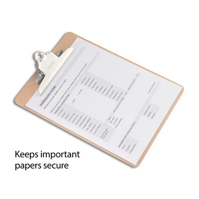 Staples Hardboard Clipboards, Letter Size, Natural Brown, 3/Pack (44291)