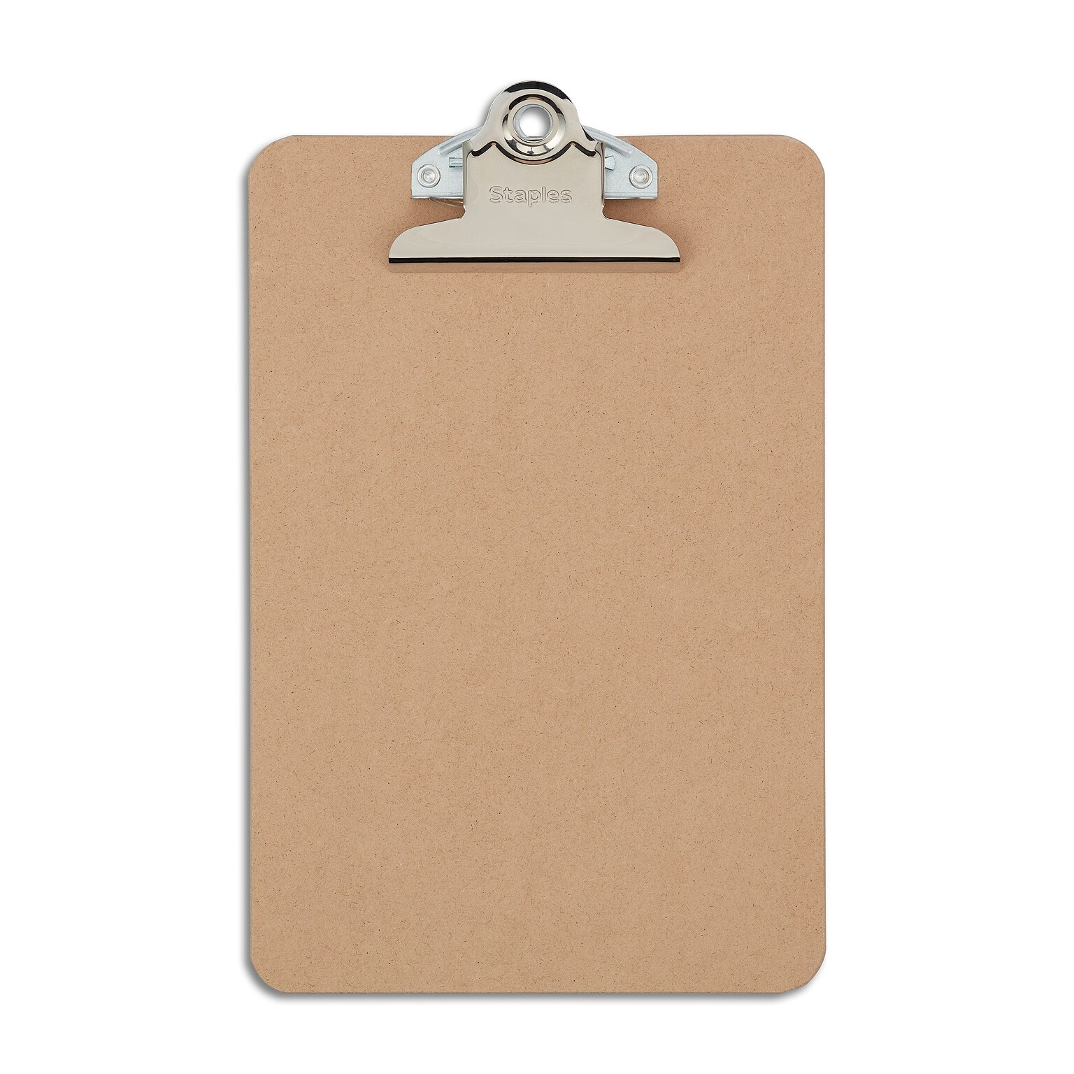 Staples® Hardboard Clipboard, Memo Size, Brown (ST44293-CC)