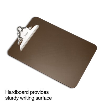 Staples® Plastic Clipboard, Letter Size, 8.8" x 12.5", Smoke (11069)