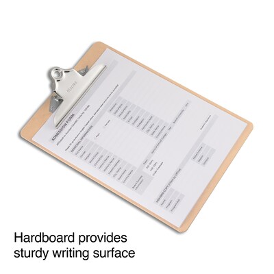 Staples® Hardboard Clipboard, Letter Size, Brown (ST44290)