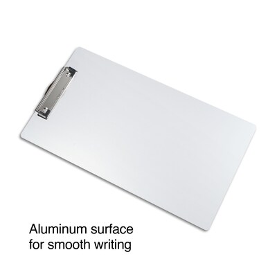 Staples Aluminum Clipboard, 9"x15.5", Legal Size, Silver (28524)