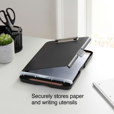 Staples® Plastic Storage Clipboard, Letter Size, Black (ST28543-CC)