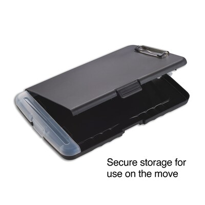 Staples® Plastic Storage Clipboard, Letter Size, Black (ST28543-CC)