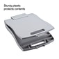 Staples® Plastic Storage Clipboard, Letter Size, 10.5" x 16", Gray (44848)